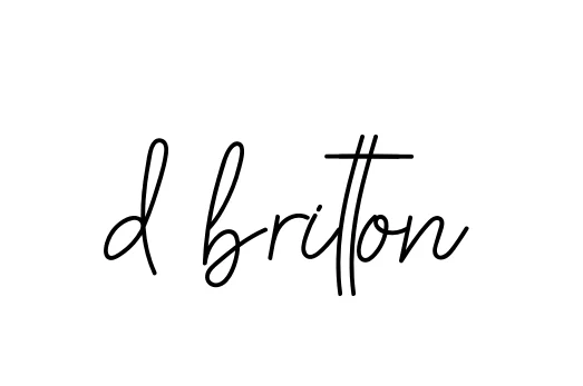 Handwritten Signature for D-britton - Style 145 Online