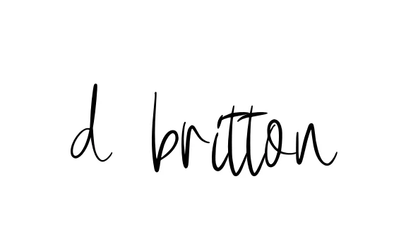 Handwritten Signature for D-britton - Style 146 Online