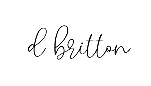 Handwritten Signature for D-britton - Style 147 Online