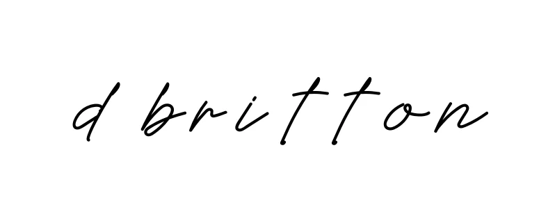 Handwritten Signature for D-britton - Style 152 Online