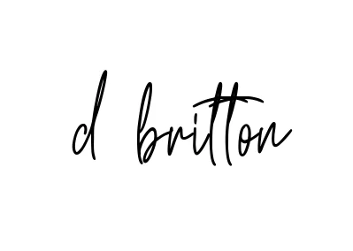 Handwritten Signature for D-britton - Style 154 Online