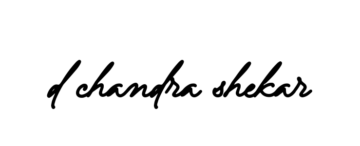 Handwritten Signature for D-chandra-shekar - Style 137 Online