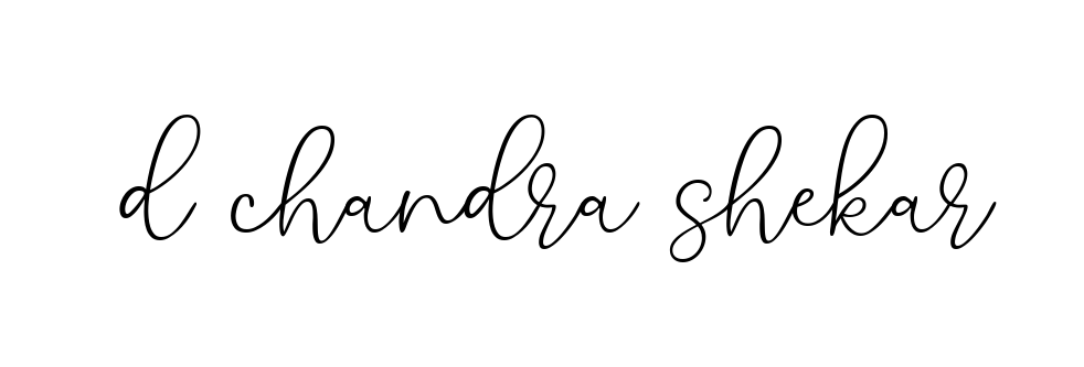 Handwritten Signature for D-chandra-shekar - Style 147 Online