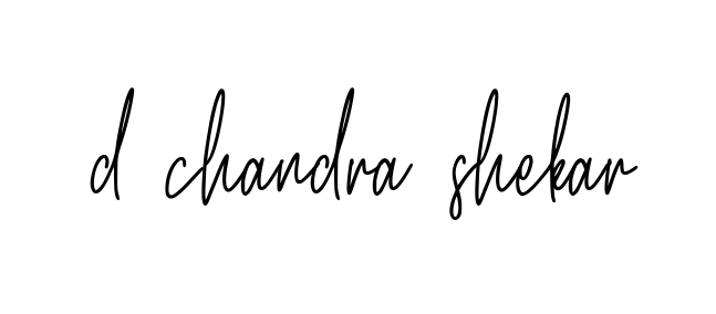 Handwritten Signature for D-chandra-shekar - Style 154 Online
