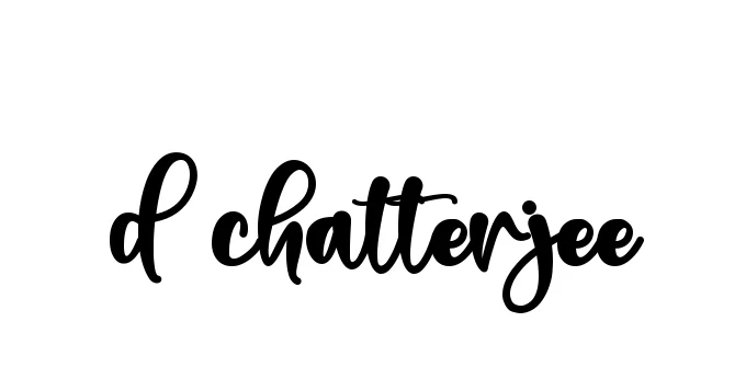 Handwritten Signature for D-chatterjee - Style 136 Online
