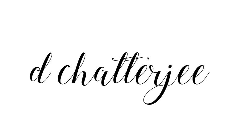 Handwritten Signature for D-chatterjee - Style 144 Online