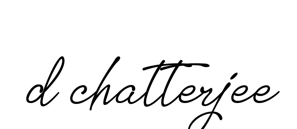 Handwritten Signature for D-chatterjee - Style 151 Online