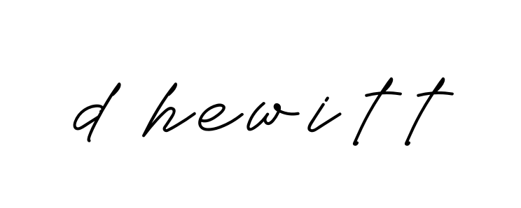 Handwritten Signature for D-hewitt - Style 152 Online