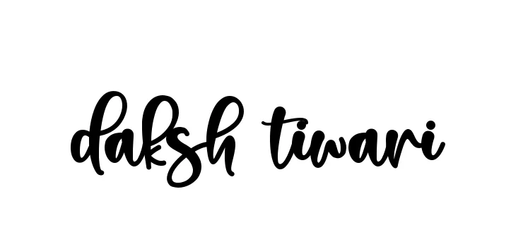 Handwritten Signature for Daksh-tiwari - Style 136 Online