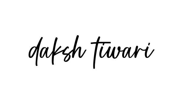 Handwritten Signature for Daksh-tiwari - Style 142 Online