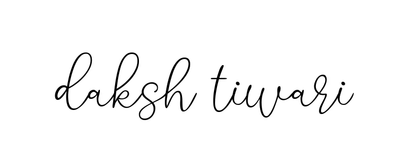 Handwritten Signature for Daksh-tiwari - Style 147 Online