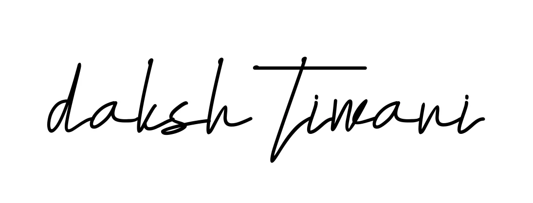 Handwritten Signature for Daksh-tiwari - Style 155 Online