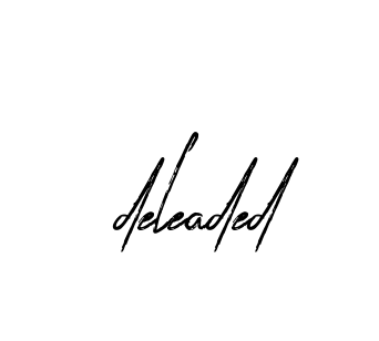 Handwritten Signature for Deleaded - Style 133 Online