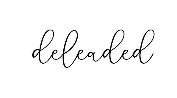 Handwritten Signature for Deleaded - Style 147 Online