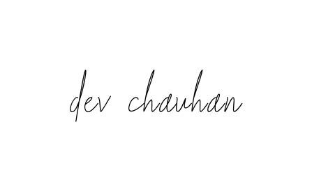 Dev-chauhan signature