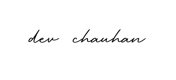 Dev-chauhan signature