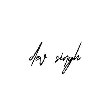 Handwritten Signature for Dev-singh - Style 133 Online