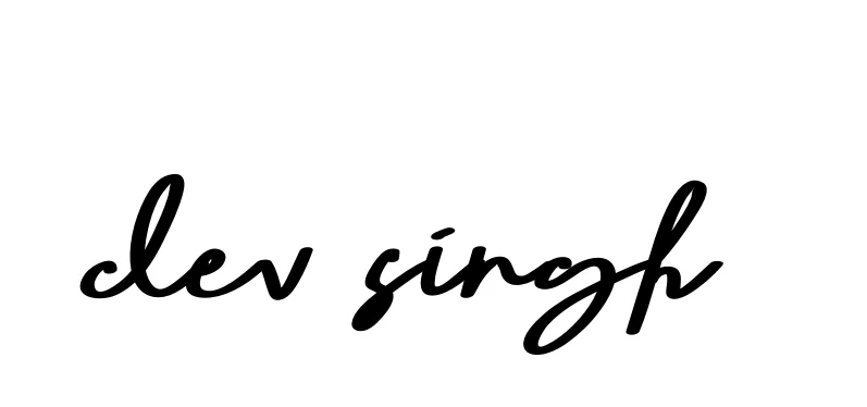 Handwritten Signature for Dev-singh - Style 135 Online