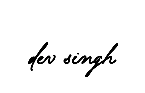 Handwritten Signature for Dev-singh - Style 138 Online