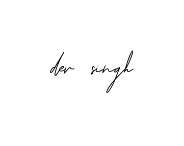 Handwritten Signature for Dev-singh - Style 139 Online