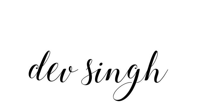 Handwritten Signature for Dev-singh - Style 144 Online