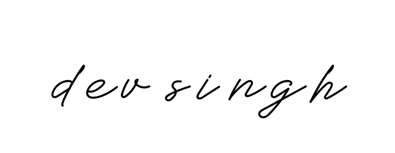 Handwritten Signature for Dev-singh - Style 152 Online