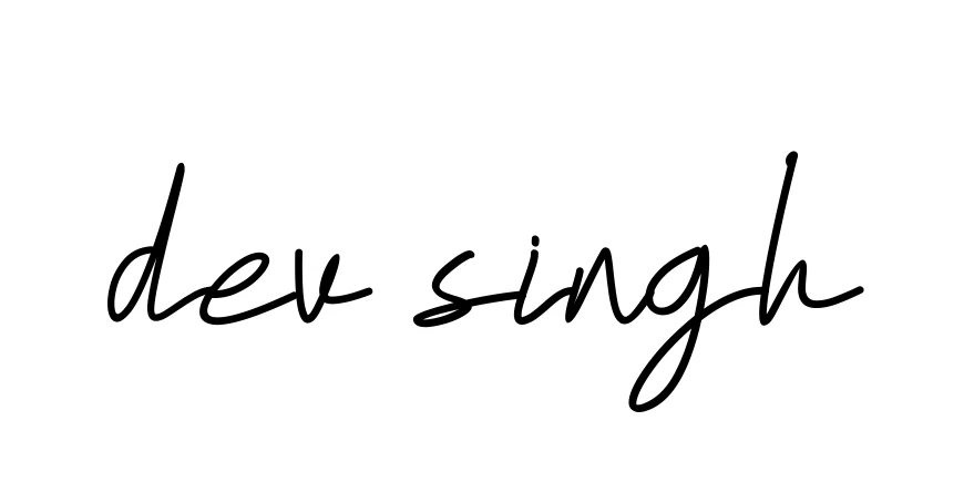 Handwritten Signature for Dev-singh - Style 155 Online