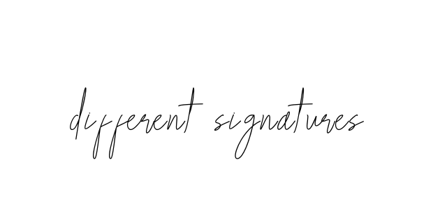 Different-signatures signature