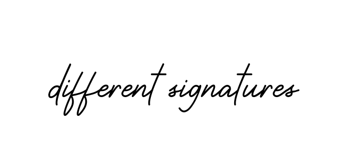 Different-signatures signature