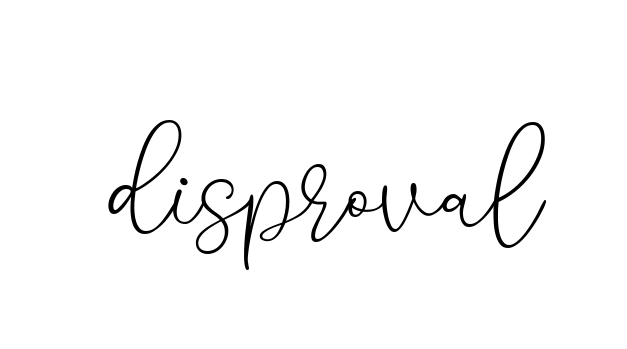 Disproval Signature Style TerselyRegular