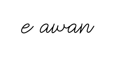 Handwritten Signature for E-awan - Style 145 Online