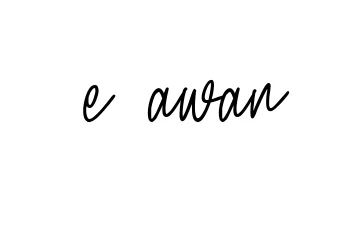 Handwritten Signature for E-awan - Style 154 Online