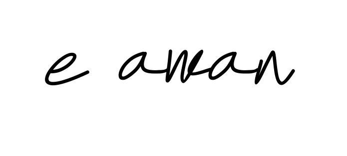 Handwritten Signature for E-awan - Style 155 Online