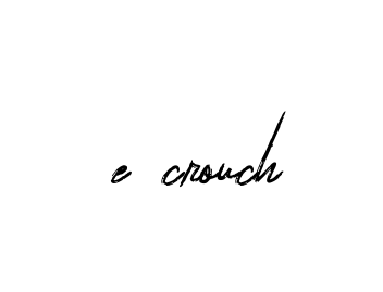 Handwritten Signature for E-crouch - Style 133 Online