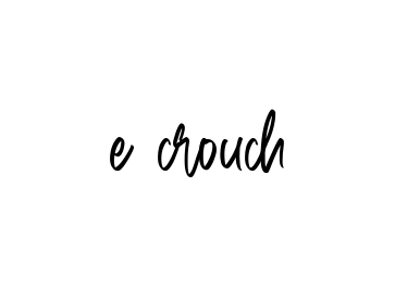 Handwritten Signature for E-crouch - Style 143 Online