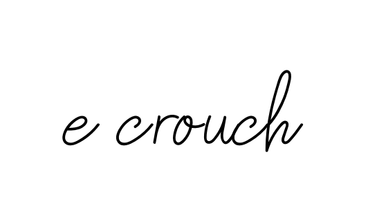 Handwritten Signature for E-crouch - Style 145 Online