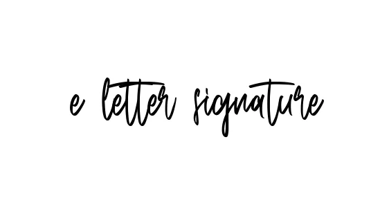 Handwritten Signature for E-letter-signature - Style 143 Online
