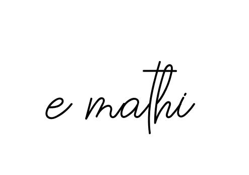 Handwritten Signature for E-mathi - Style 145 Online