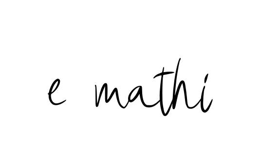 Handwritten Signature for E-mathi - Style 146 Online