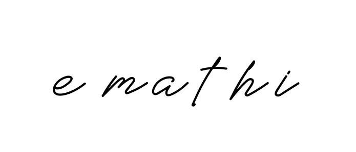 Handwritten Signature for E-mathi - Style 152 Online
