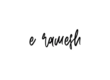 Handwritten Signature for E-ramesh - Style 143 Online