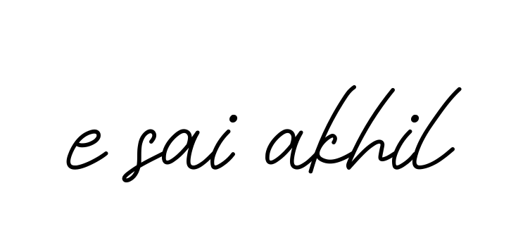 E-sai-akhil signature