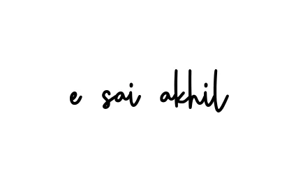 E-sai-akhil signature