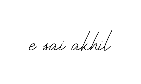 E-sai-akhil signature