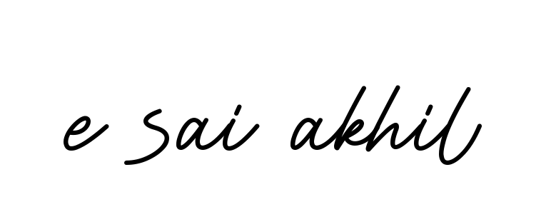 E-sai-akhil signature