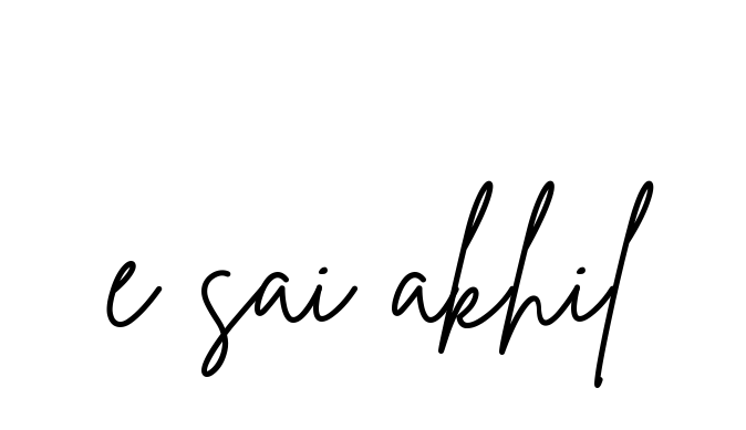 E-sai-akhil signature
