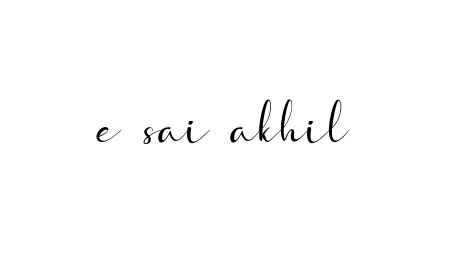 E-sai-akhil signature