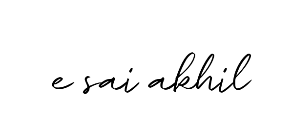 E-sai-akhil signature