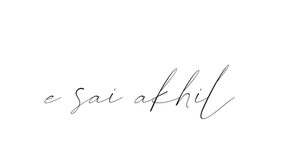 E-sai-akhil signature