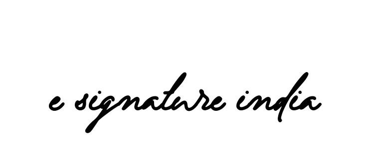 Handwritten Signature for E-signature-india - Style 137 Online